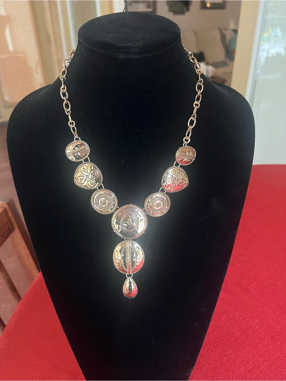 Chico's Gold-Tone Medallion Y-Necklace